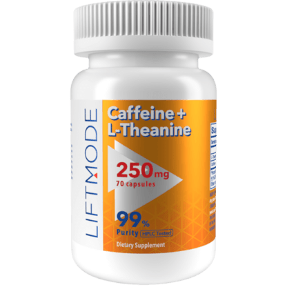 Caffeine 100mg + L-Theanine 150mg Capsules - 70ct