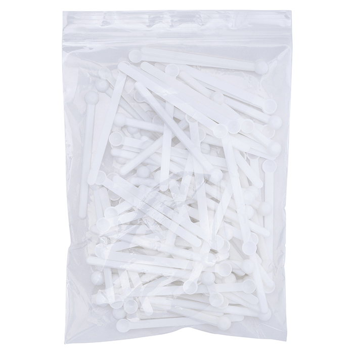 Disposable 0.15cc Polystyrene Mini Scoops, 40 - Pack of 100
